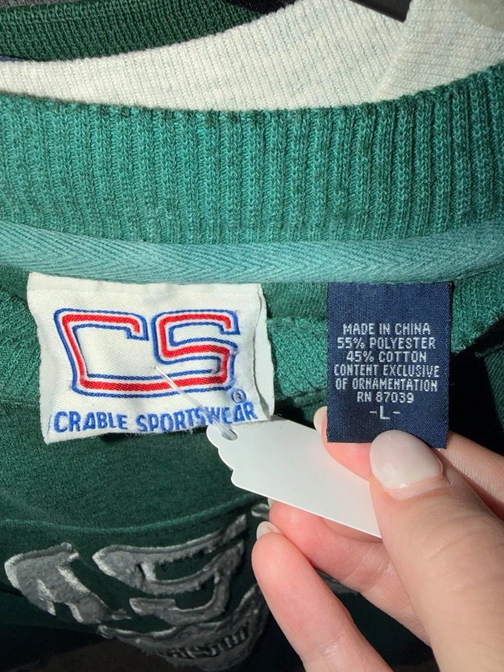 Vintage Michigan State University MSU Spartans sweatshirt size large - Picture 4 of 4